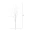2 Pack 2.5ft. Pre-Lit White Birch Artificial Christmas Branches, Warm White Micro LED Lights